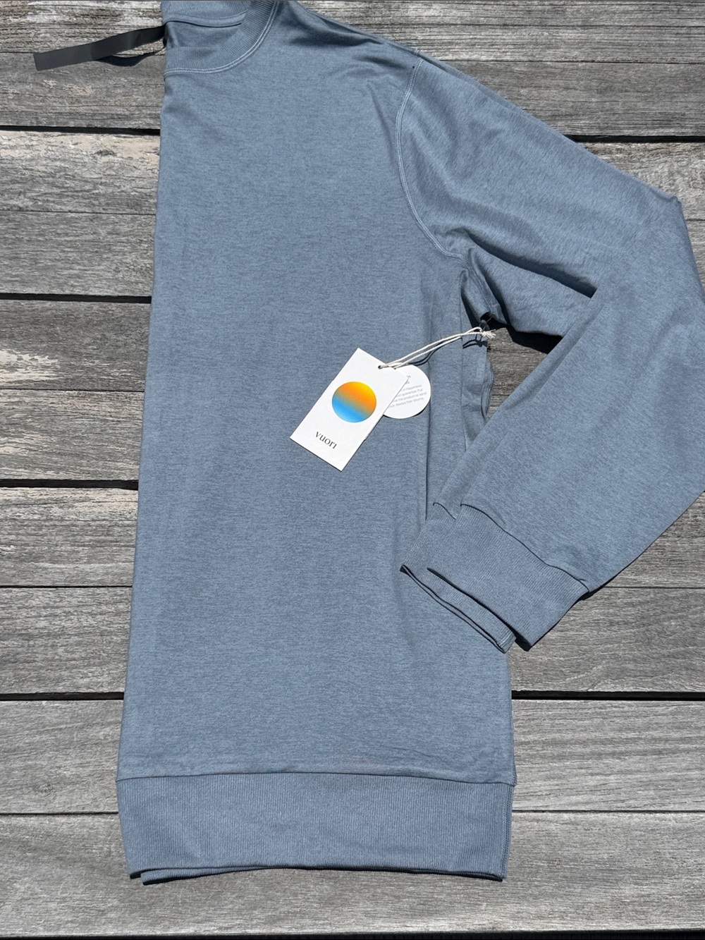 Vuori Ponto Performance Crew Sweatshirt Flint Heather XXL NWT